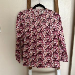 Floral J Crew Women’s Blouse